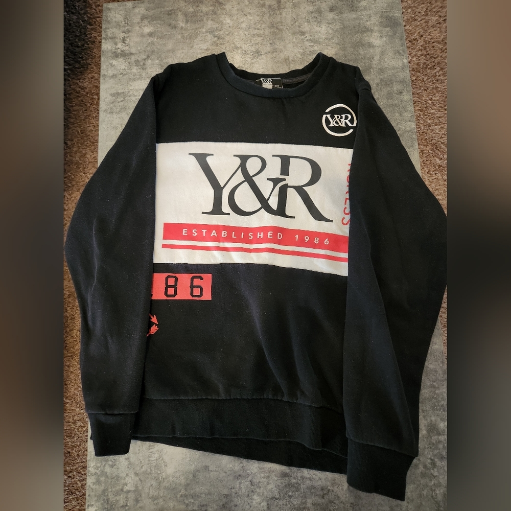 Young & Reckless Mens Embossed Crewneck Sweatshirt